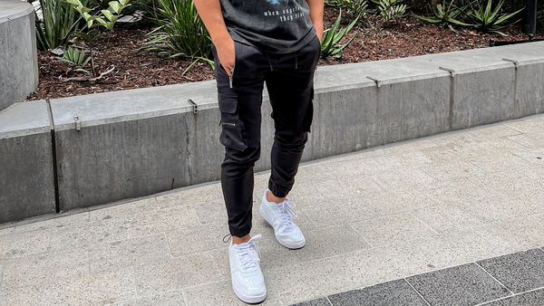 Premium Check Pants - Black/Grey | Kings Cross Clothing